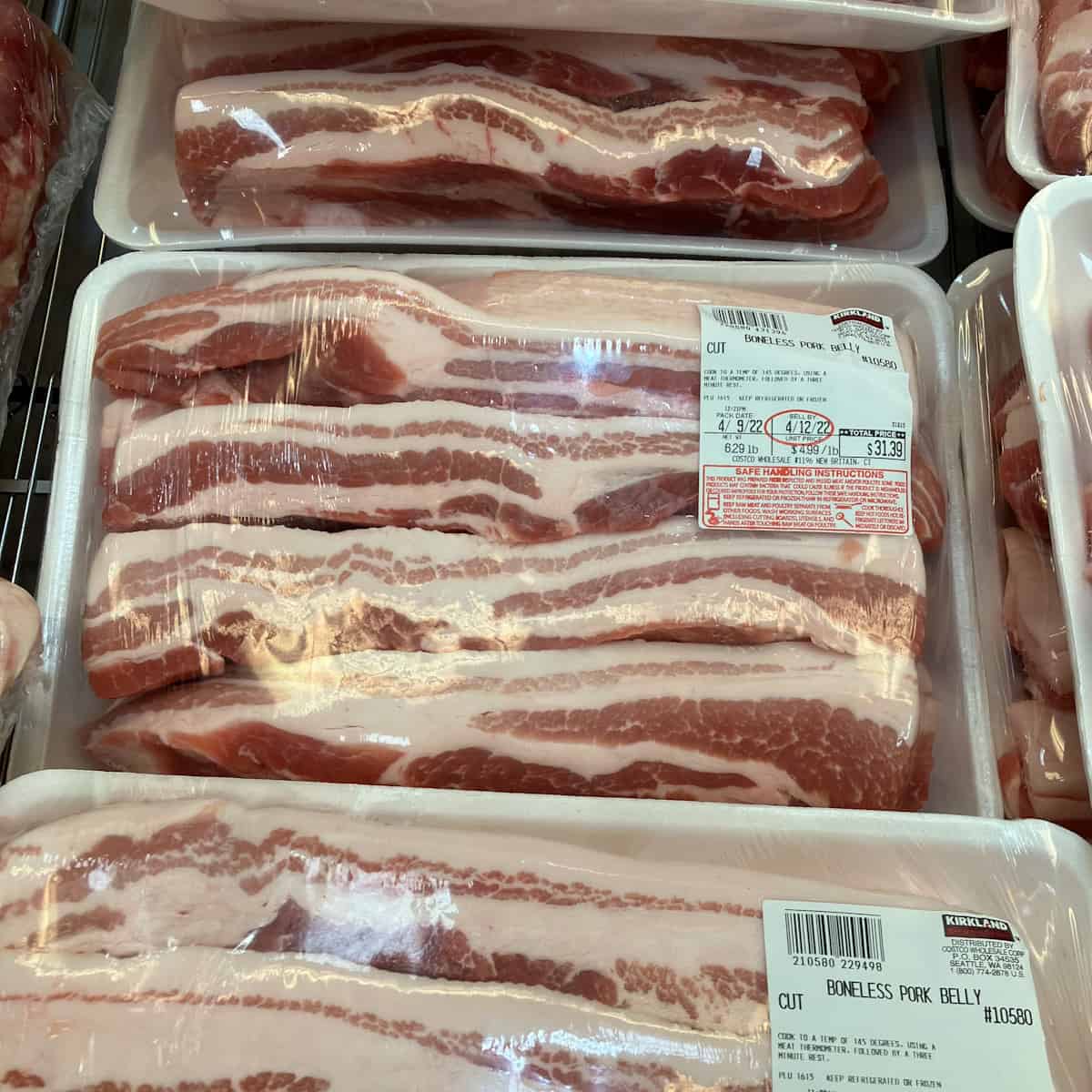 filetes de panceta de cerdo
