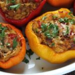 pimientos rellenos en freidora de aire